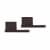 JAROLIFT Verschlusskappe für Rollladen-Führungsschienen PP 53 (53 x 22 mm) | braun, 2 Stück