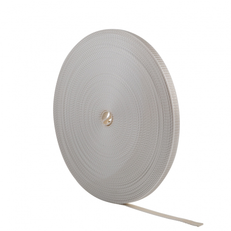 JAROLIFT Rollladenwendegurt - Gurtband / 14 mm Gurtbreite | 50,0 m Länge / beige-grau