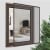 JAROLIFT Insektenschutz-Spannrahmen SlimLine für Fenster | 90 x 150 cm, braun