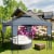 paramondo Deluxe Gartenpavillon | 4 x 3 m, anthrazit