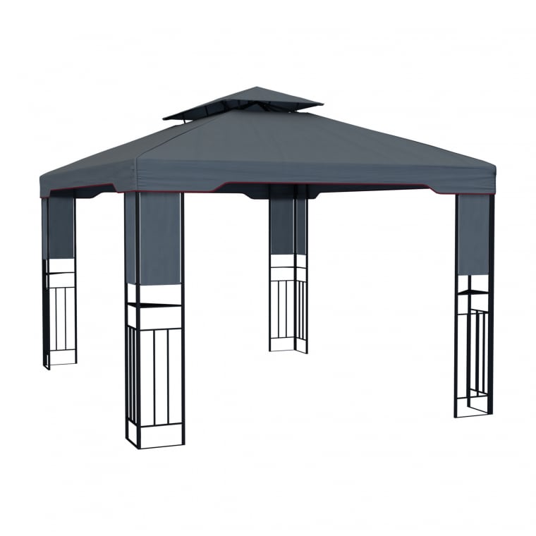 paramondo Deluxe Gartenpavillon | 4 x 3 m, anthrazit