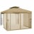 paramondo Seitenwand für Deluxe Gartenpavillon | Moskitonetz-Wand, beige, 4 Stück