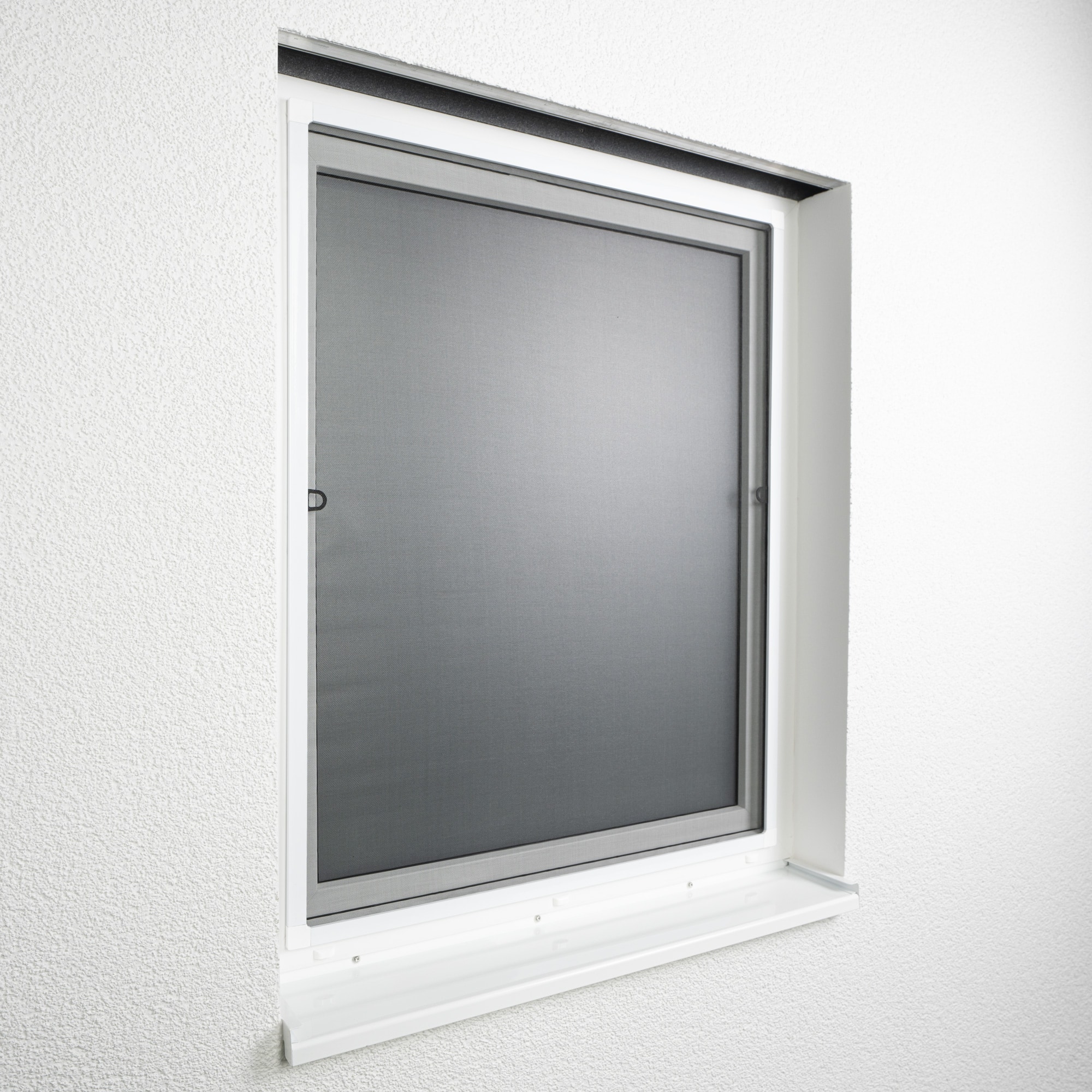 Insektenschutz Fliegengitter silber 150 (weiß, Fenster JAROLIFT 130 - cm für braun) Spannrahmen oder x
