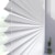 VICTORIA M Plissee mit Seitenführung Delphos VS2, 200 x 200 mm, weiß