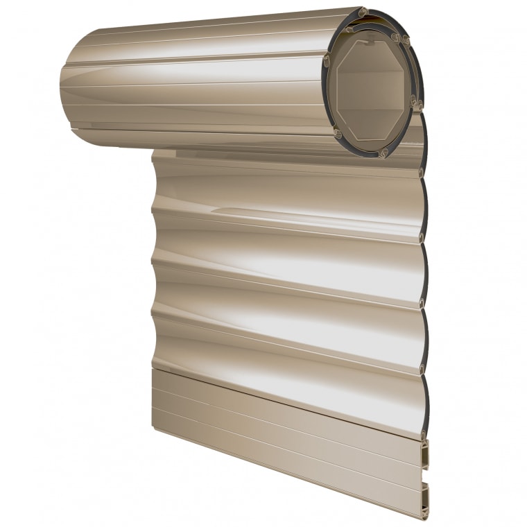 JAROLIFT Rollladenbehang / Rollladenpanzer PVC, 37 mm Profil Kunststoff, 500 x 500 mm, beige