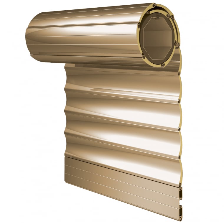 JAROLIFT Rollladenbehang / Rollladenpanzer ALU, 52 mm Profil Aluminium, 500 x 500 mm, beige