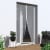 JAROLIFT Fliegengitter-Magnetvorhang für Türen | 140 x 250 cm, weiß