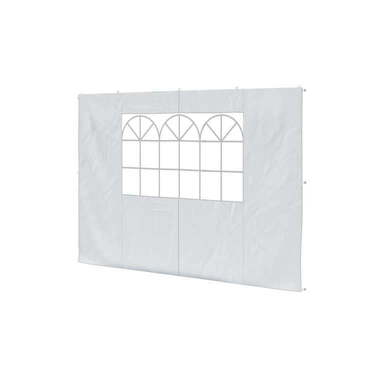 paramondo Seitenwand für Faltpavillon Basic & Premium | Fensterwand, weiß