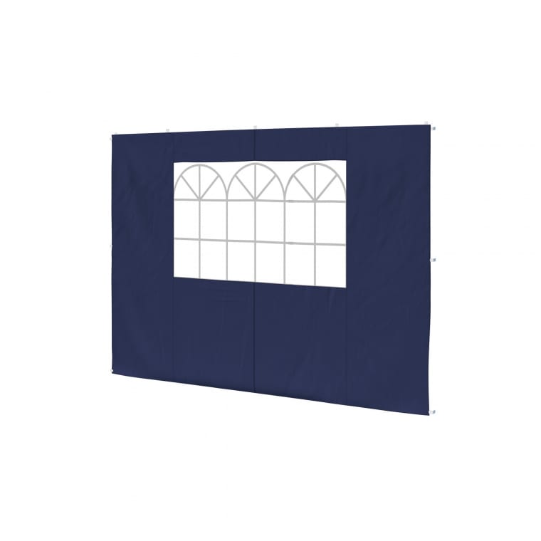 paramondo Seitenwand für Faltpavillon Basic & Premium | Fensterwand, blau