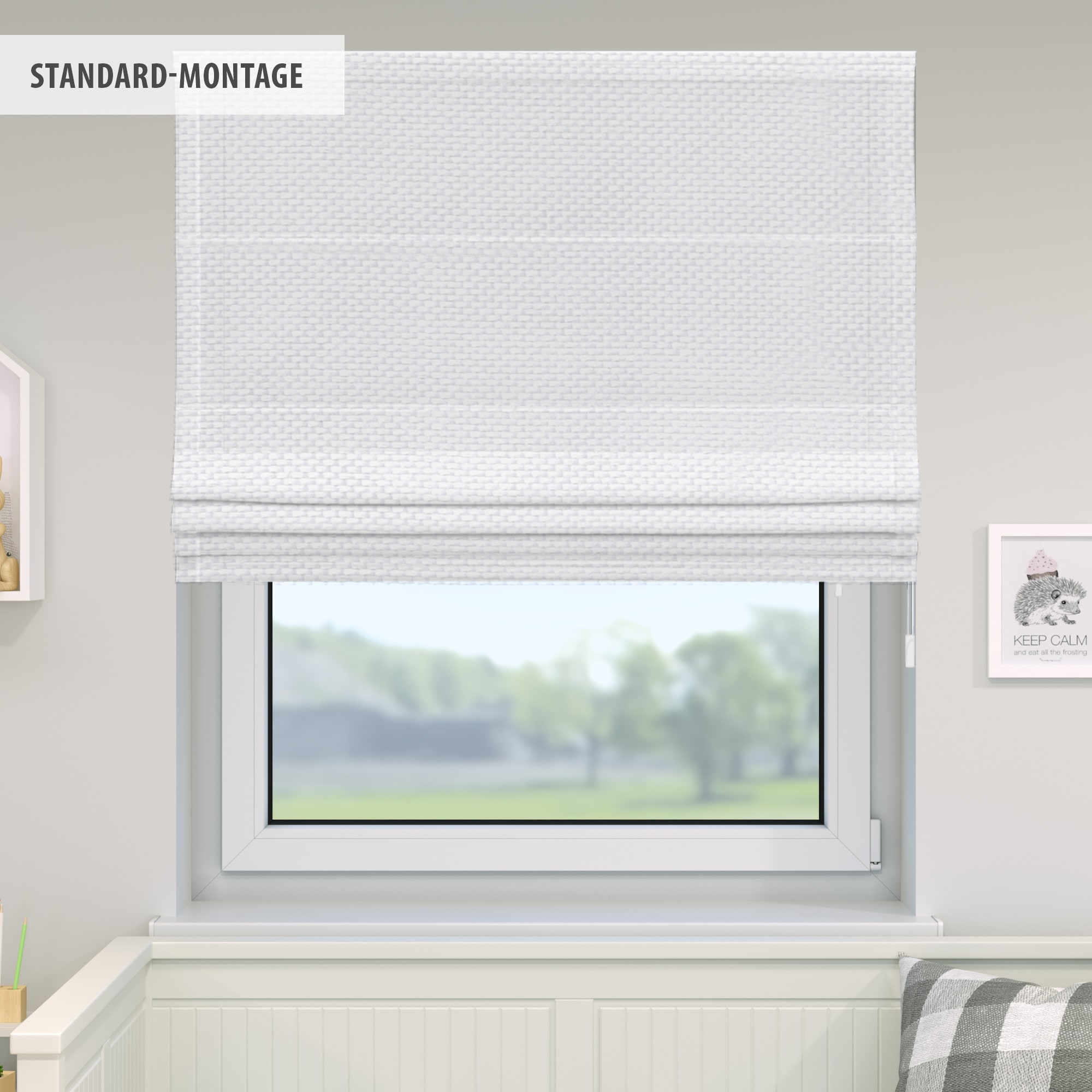 VICTORIA M Raffrollos für Fenster / Seitenzug Rollo / Faltrollo