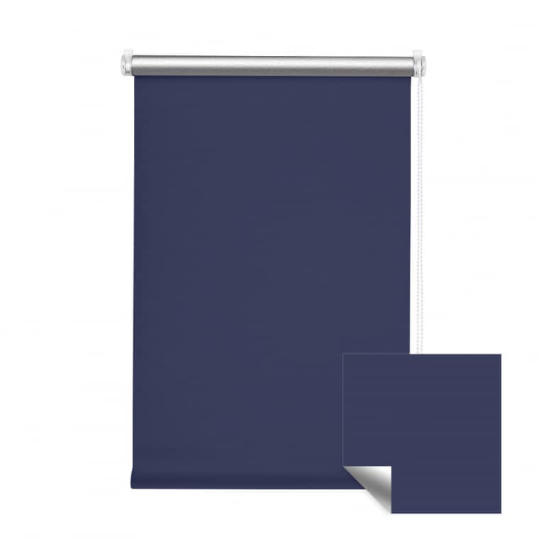 VICTORIA M Klemmfix Tenebra Verdunkelungsrollo / Thermorollo | 80 x 220 cm, dunkelblau