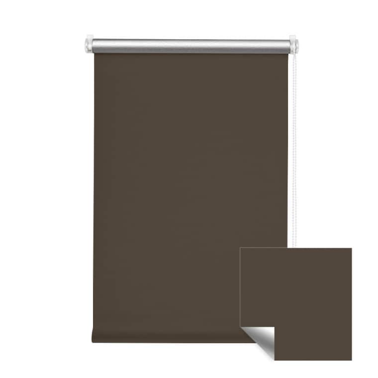 VICTORIA M Klemmfix Tenebra Verdunkelungsrollo / Thermorollo | 50 x 160 cm, dunkelbraun