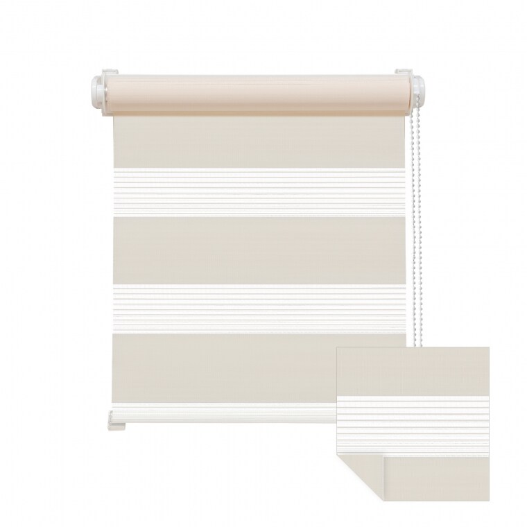 VICTORIA M Zevra Doppelrollo / Duo Rollo | 45 x 160 cm, creme