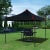 paramondo Grillpavillon / Grillzelt | Premium Plus, 3 x 3 m, schwarz