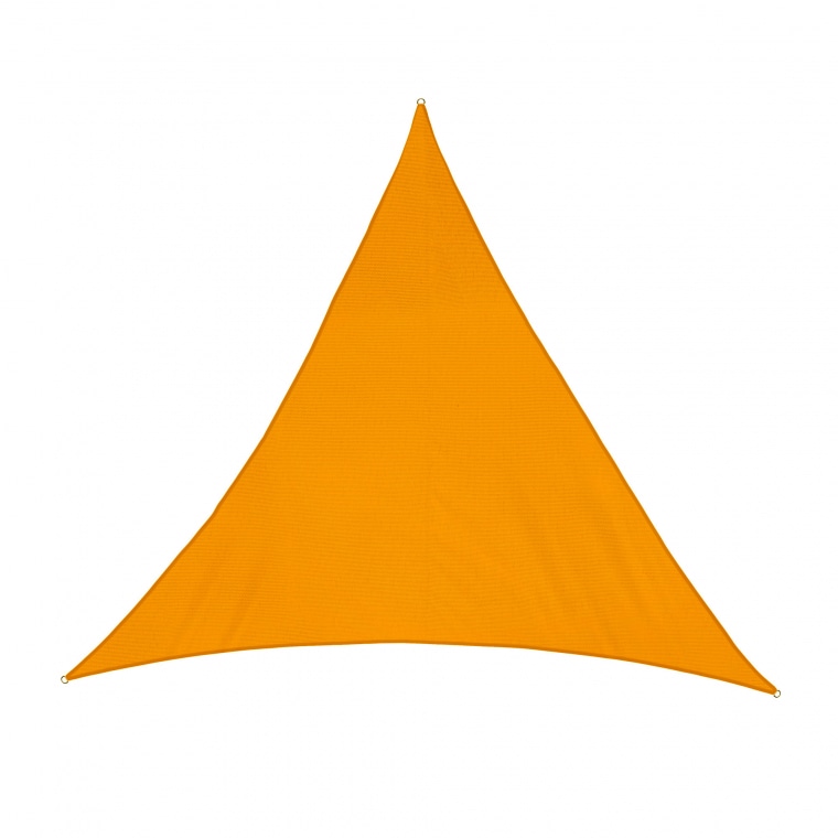 JAROLIFT Sonnensegel - Polyester / wasserdicht | 4,0 x 4,0 x 4,0 m, dreieckig, gelb