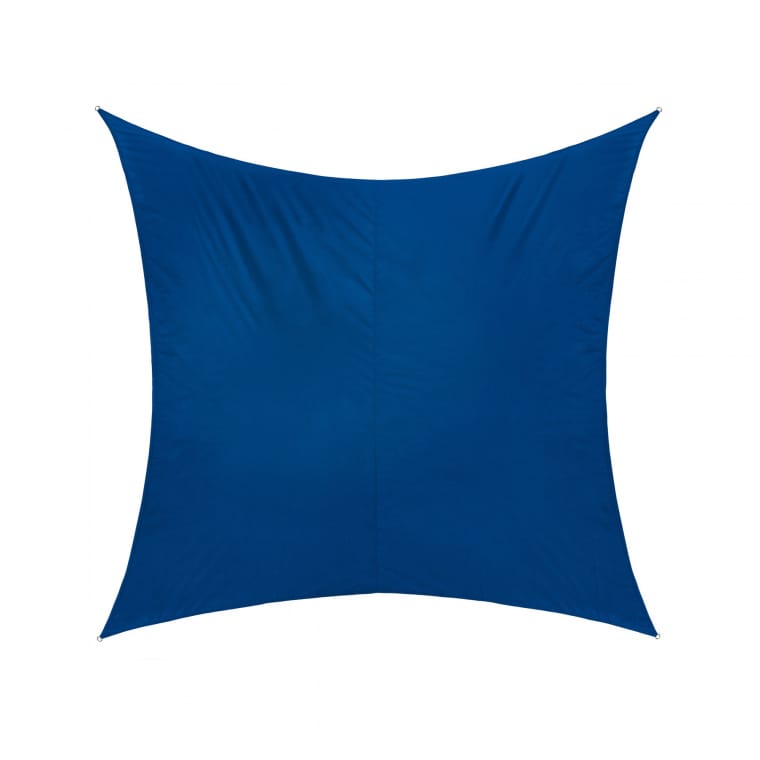 JAROLIFT Sonnensegel - Polyester / wasserdicht | 4,0 x 4,0 m, quadratisch, azurblau