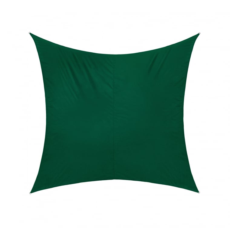 JAROLIFT Sonnensegel - Polyester / wasserdicht | 4,0 x 4,0 m, quadratisch, grün