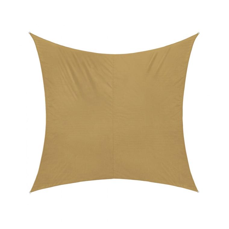 JAROLIFT Sonnensegel - Polyester / wasserdicht | 4,0 x 4,0 m, quadratisch, sand