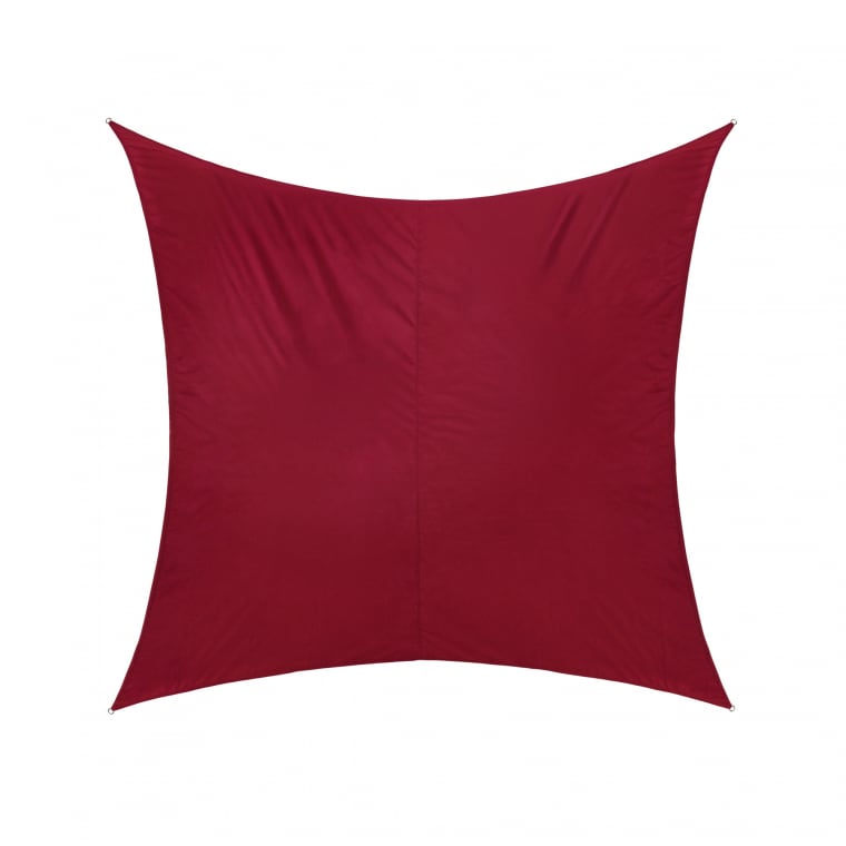 JAROLIFT Sonnensegel - Polyester / wasserabweisend | 4,0 x 4,0 m, quadratisch, weinrot
