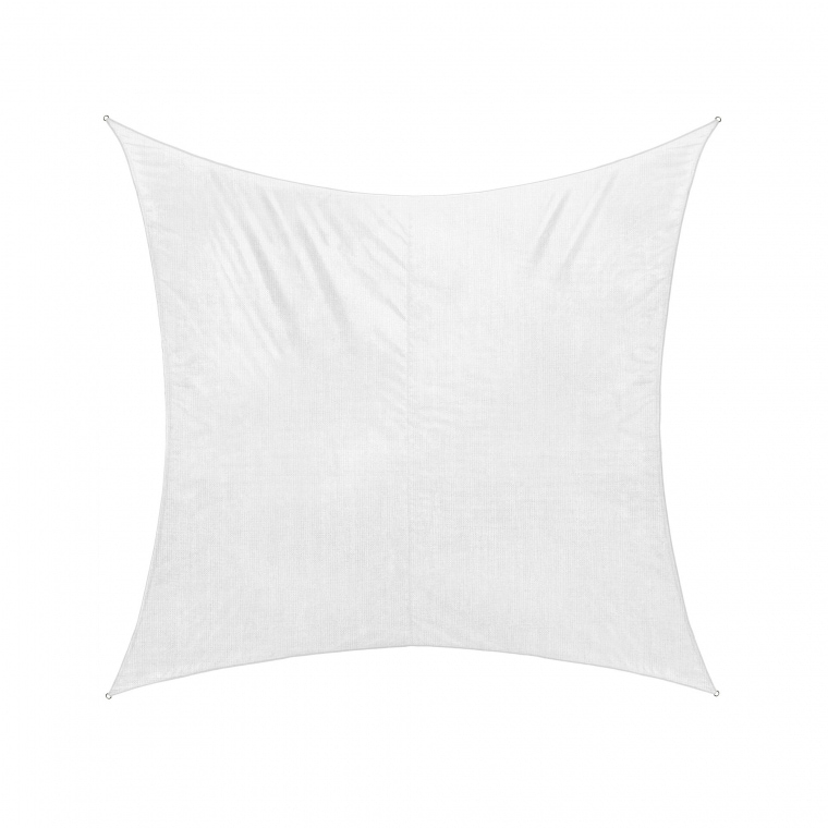 JAROLIFT Sonnensegel - Polyester / wasserdicht | 4,0 x 4,0 m, quadratisch, cremeweiß