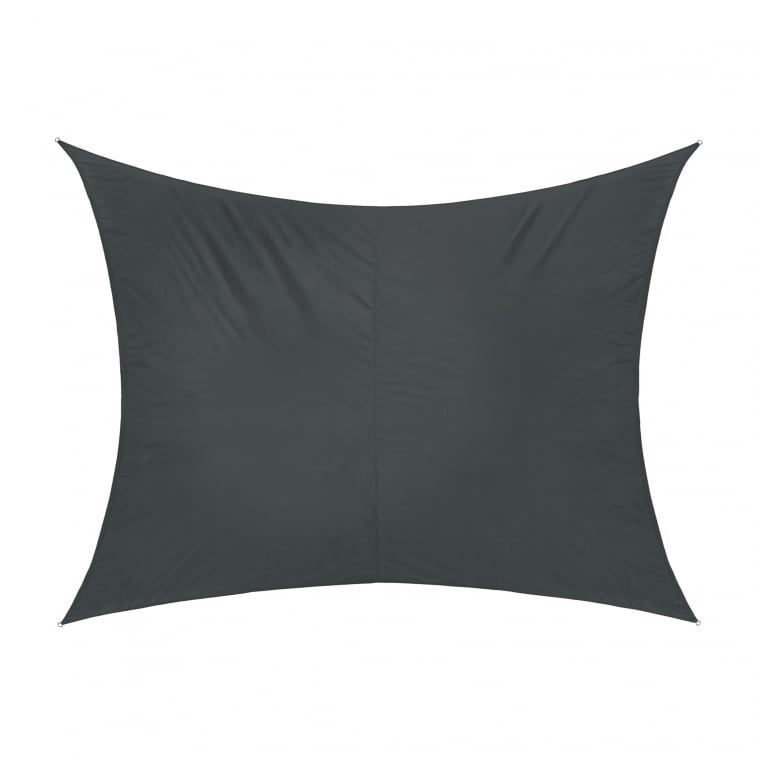 JAROLIFT Sonnensegel - Polyester / wasserdicht | 5,0 x 4,0 m, rechteckig, anthrazit