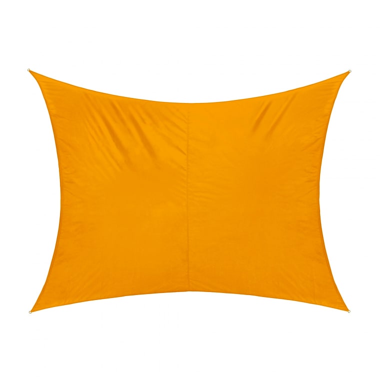 JAROLIFT Sonnensegel - Polyester / wasserdicht | 5,0 x 4,0 m, rechteckig, gelb