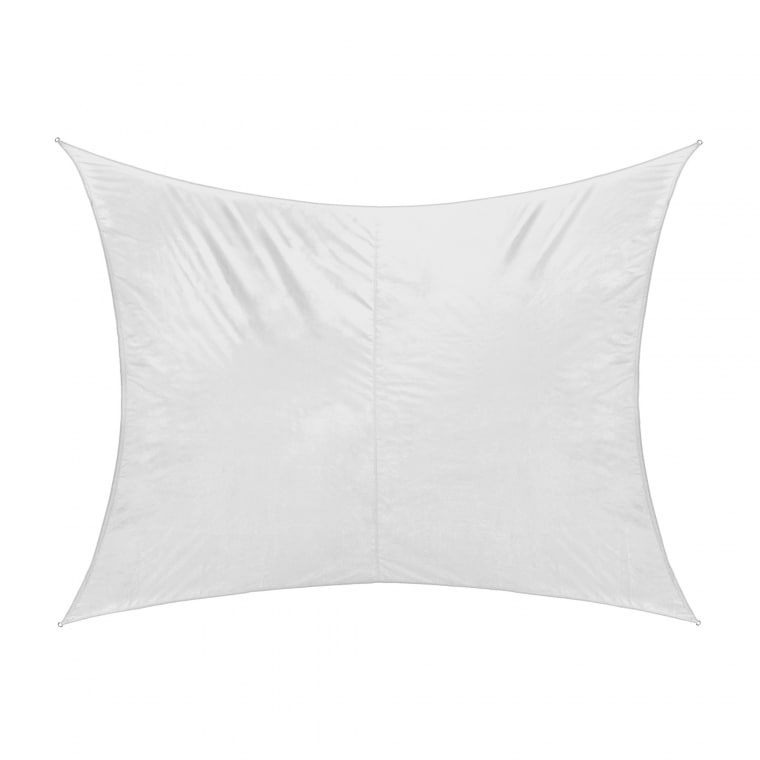 JAROLIFT Sonnensegel - Polyester / wasserdicht | 5,0 x 4,0 m, rechteckig, cremeweiß