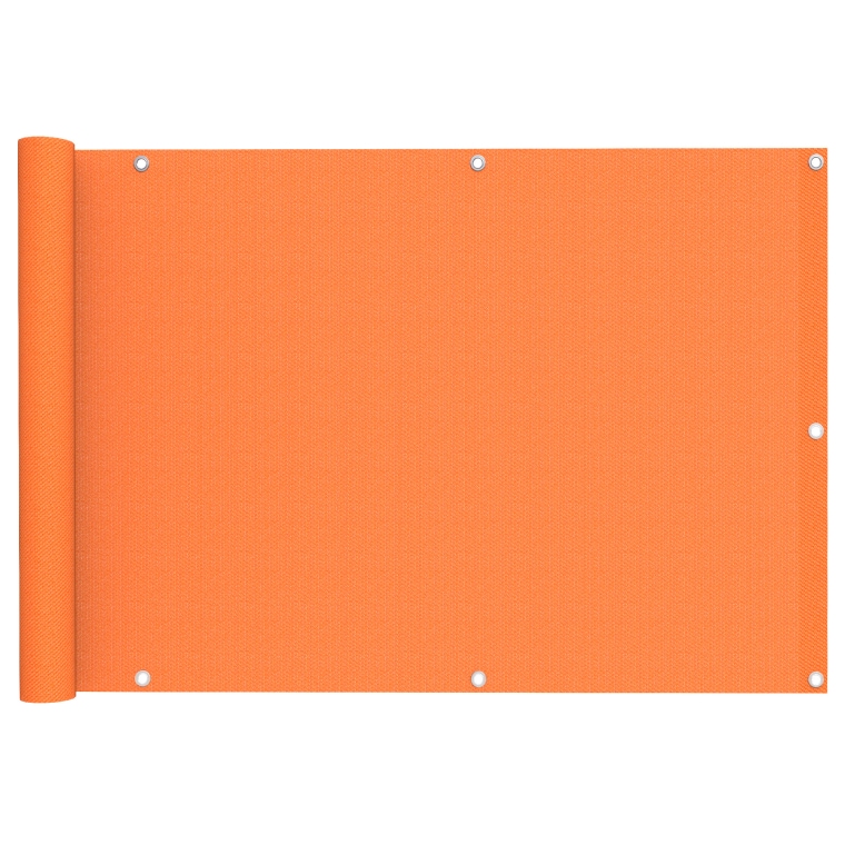 JAROLIFT Balkonbespannung - Polyester / wasserdicht | 600 x 90 cm, orange