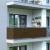 JAROLIFT Balkonbespannung - Polyester / wasserdicht | 600 x 90 cm, braun
