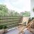 JAROLIFT Balkonbespannung - HDPE / atmungsaktiv | 600 x 90 cm, dunkelgrün-weiß-hellbraun