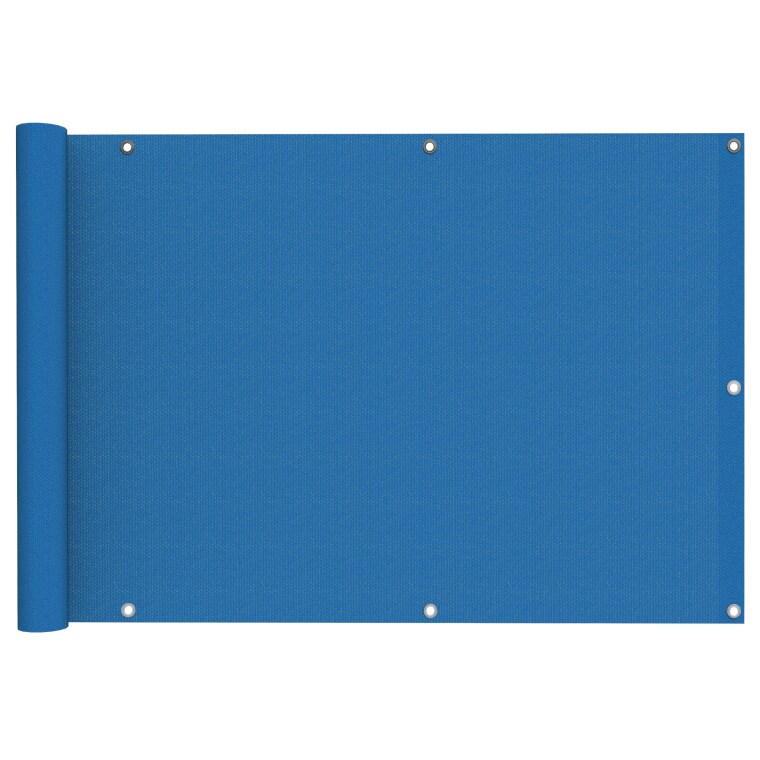JAROLIFT Balkonbespannung - Polyester / wasserdicht | 300 x 75 cm, azurblau