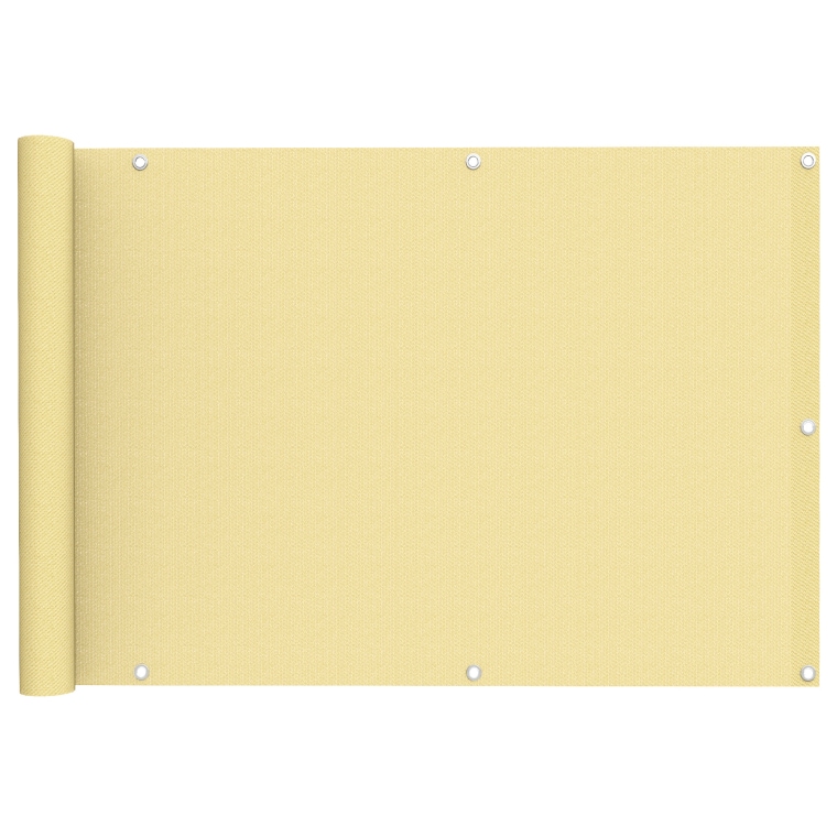 JAROLIFT Balkonbespannung - Polyester / wasserdicht | 300 x 75 cm, sand