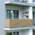 JAROLIFT Balkonbespannung - Polyester / wasserdicht | 500 x 75 cm, sand