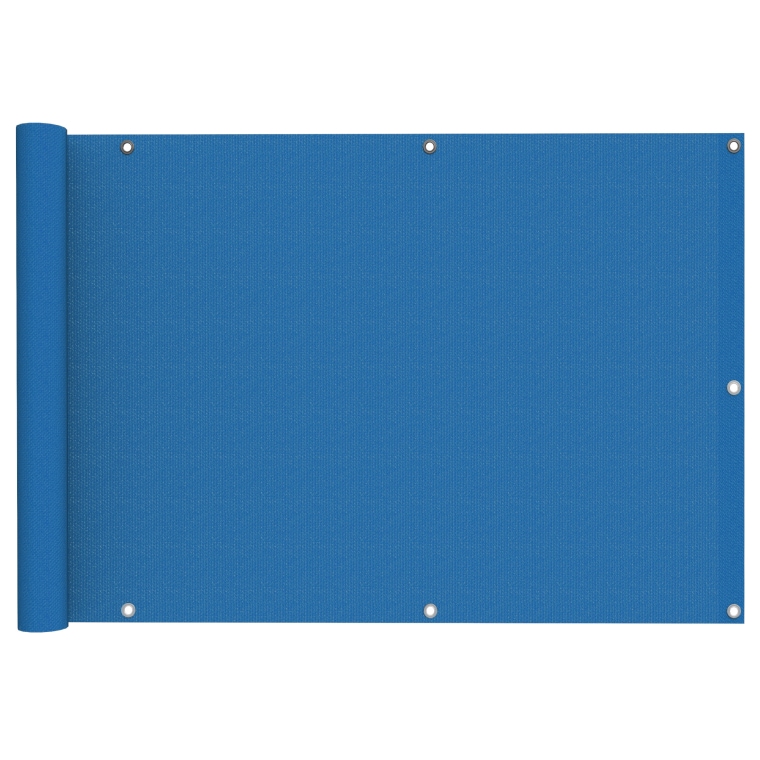JAROLIFT Balkonbespannung - Polyester / wasserdicht | 600 x 75 cm, azurblau