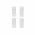 COSIFLOR Slim Klemmhalter-Distanzstück für Cosiflor / Delphos Plissees VS2 | weiß, 4 Stück