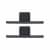JAROLIFT Verschlusskappe für Rollladen-Führungsschienen PPD 79 (79 x 22 mm) | schwarz, 2 Stück