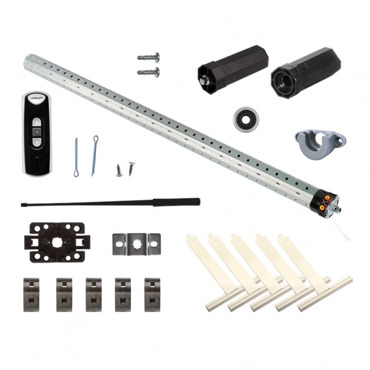JAROLIFT Wellenset Universal-Motor Funk | SW40 / für alle Rollladenkästen bis 120 cm