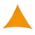 JAROLIFT Sonnensegel - Polyester / wasserdicht | 3,6 x 3,6 x 3,6 m, dreieckig, gelb