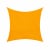 JAROLIFT Sonnensegel - Polyester / wasserdicht | 3,0 x 3,0 m, quadratisch, gelb