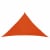 JAROLIFT Sonnensegel - Polyester / wasserdicht | 6,0 x 4,2 x 4,2 m, rechtwinklig-dreieckig, orange