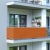 JAROLIFT Balkonbespannung - Polyester / wasserdicht | 500 x 90 cm, orange