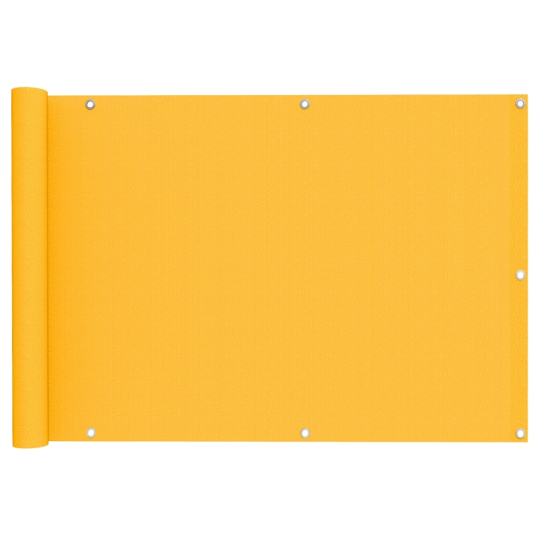 JAROLIFT Balkonbespannung - Polyester / wasserdicht | 300 x 90 cm, gelb
