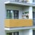JAROLIFT Balkonbespannung - Polyester / wasserdicht | 500 x 90 cm, gelb