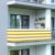 JAROLIFT Balkonbespannung - HDPE / atmungsaktiv | 300 x 90 cm, gelb-weiß