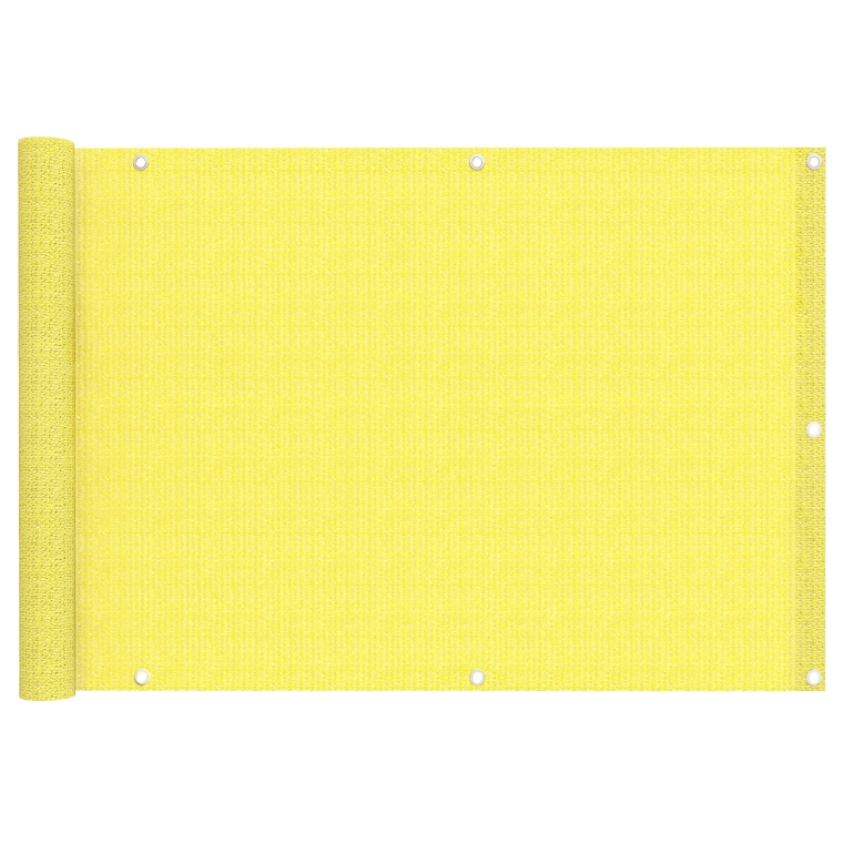 JAROLIFT Balkonbespannung - HDPE / atmungsaktiv | 300 x 90 cm, gelb