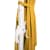 paramondo parapenda Ampelschirm Plus | 4 x 3 m, rechteckig, gelb | Gestell inkl. Standkreuz, weiß