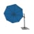 paramondo parapenda Ampelschirm Plus | 3,5 m, rund, blau | Gestell inkl. Standkreuz, anthrazit