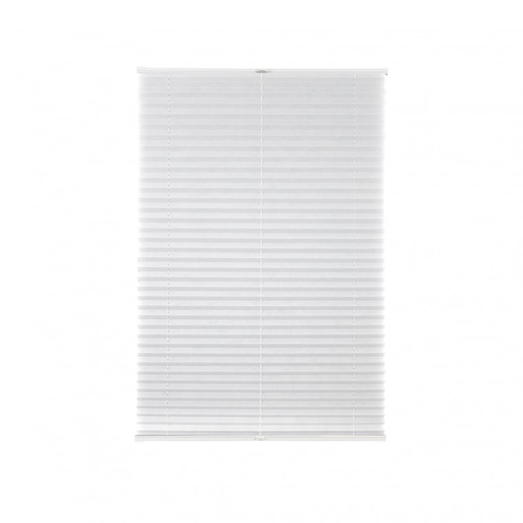 VICTORIA M Elegance Plissee | Polyester-Stoff, lichtdurchlässig, 35 x 100 cm, weiß