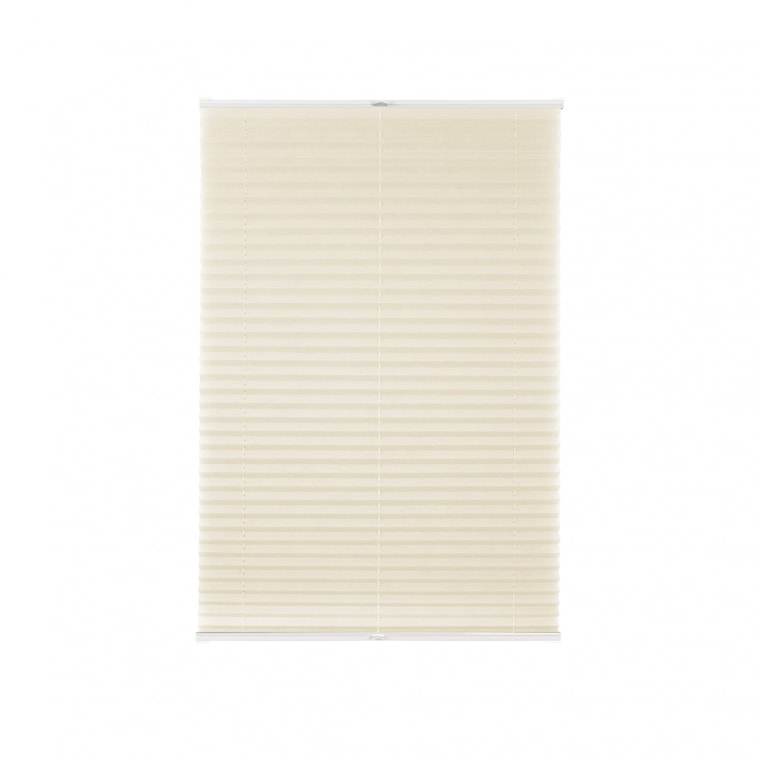 VICTORIA M Elegance Plissee | Polyester-Stoff, lichtdurchlässig, 40 x 100 cm, creme