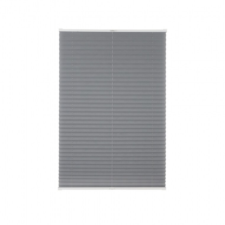 VICTORIA M Elegance Plissee | Polyester-Stoff, lichtdurchlässig, 70 x 100 cm, grau